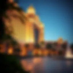 Stunning exterior view of Caesars Palace Dubai