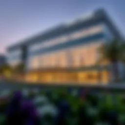 Exterior view of Prime Business Centre showcasing modern architecture