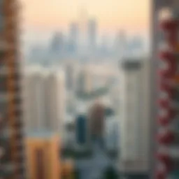 Scenic view of Dubai skyline with modern flats
