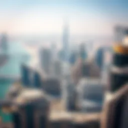 Aerial view of Dubai's iconic skyline showcasing diverse architectural styles