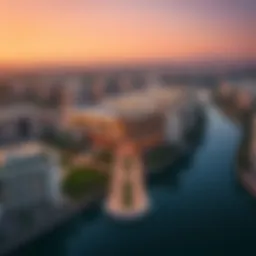 Aerial view of Sobha Creek showcasing its architectural elegance